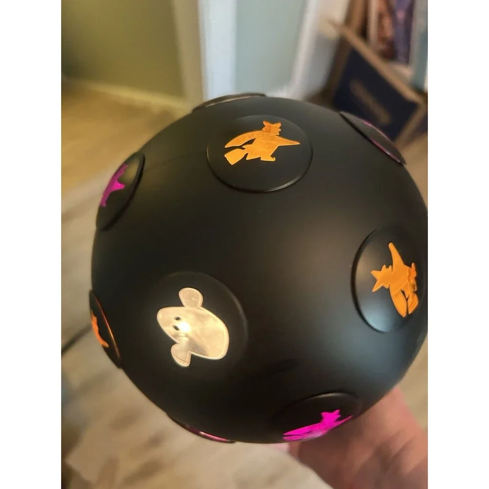Lite F/X Halloween Ball Of Lite Rotating Light Up Disco Party Ball Projection